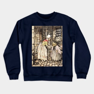 Mr. Toad Escapes - The Wind in the Willows - Arthur Rackham Crewneck Sweatshirt